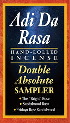 Adi Da Rasa Double Absolute Sampler (The ?Bright? Rose, Sandalwood Rasa, Rose Sandalwood) Incense, 25gms Natural Hand Rolled for Purification, Relaxation, Positivity, Yoga, Meditation, Made in India