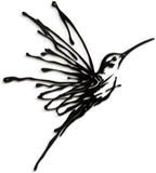 SIGNLEADER Metal Wall Art Decor Flying Bird Minimalist Modern Abstract Wall Sculpture Hangings Home Decoration for Living Room, Bedroom, Bathroom, Kitchen, Outdoor - 18" Black