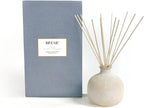 Blueme Calm Diffuser | Osmanthus & Sandalwood | 5.92 Fl Oz - Refillable Wellness Diffuser, Contains Essential Oil, Sustainable, Hand Finished, Premium, Luxury Ceramic, Natural Rattan Reeds, | Small
