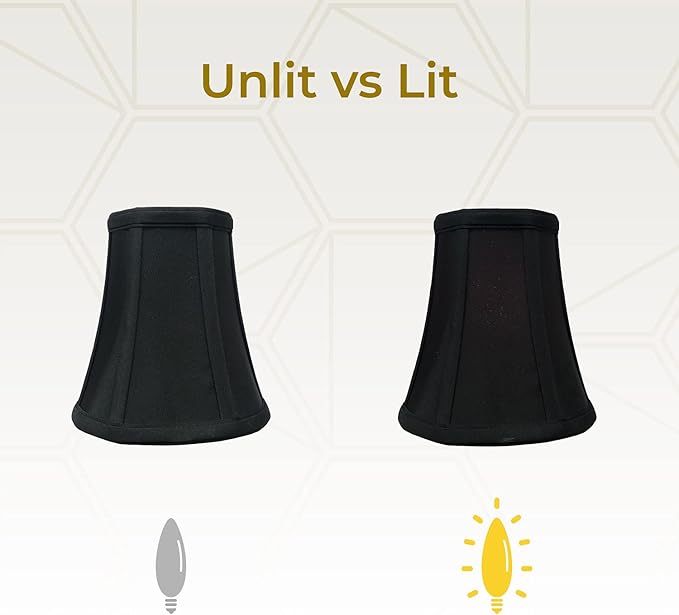 Royal Designs, Inc BSO-704FC-6BLK Regal lampshades, Black