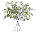 Greenery Stem Vase with Simulated 43.3 inches Stems and Branches Simulated Eucalyptus Leaves for Indoor Bedroom Living Room Dining Table Outdoor （3Pcs Green）