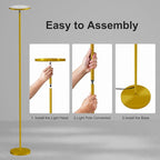 SUNMORY Floor Lamps for Living Room, 32W/3000LM Super Bright LED Floor Lamp with Remote Control, 69" Tall Standing Lamp with Stepless Dimmable, Modern Torchiere Corner Lamp for Bedroom, Office