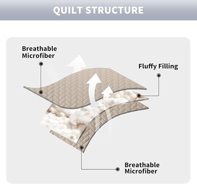 Maple&Stone Quilt Set Twin/Twin XL, Lightweight Beige Bedspread Ultrasonic Chevron Pattern Light Coverlet for All Season Comforter Bedding Decor - 2 Piece Twin Extra Long Bed Cover Sets