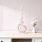 15" Tall Hand-Blown Murano-Style Glass Sculpture Statues Art Ornament Statue Figurines Home Decor Accent Piece Coastal Ocean Nautical Home Decor,Shelf,TV Stand,Tabletop Centerpieces,Wonderful Gift