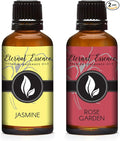 Eternal Essence Oils 2 Pack 30ml Premium Fragrance Oil - Rose Garden & Jasmine - for Candle, Soap Making, Aromatherapy, Diffusers, Home Care, & Humidifiers