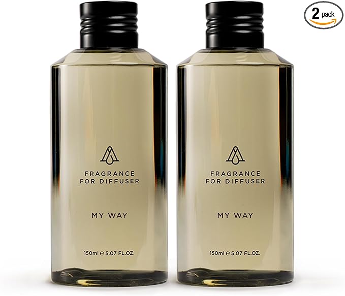 AromaPlan Hotel Scents My Way 5 Fl Oz (2 Pack), Luxury Aroma & Hotel Fragrance Diffuser Oil- Hotel Diffuser Oil for Aromatherapy- USA Made, Bigger Bottle, Bolder Aroma & Longer Lasting