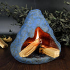 Palo Santo Incense Holder and Burner - Zongzi Modeling Smudge Bowl | Sage Cone Burner Holder & Chiminea Incense Dish Ideal for Energy Cleansing, Yoga, Meditation,Zen,Altar Decor & Aromatherapy