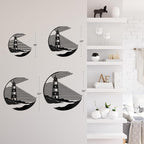 SIGNLEADER Metal Wall Art Decor Lighthouse Minimalist Modern Abstract Wall Sculpture Hangings Home Decoration for Living Room, Bedroom, Bathroom, Kitchen, Outdoor - 24" Black