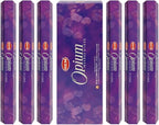 TRUMIRI Opium Hem Incense Sticks & Holder Bundle: 121 Pieces (6 Packets of 20, 1 Set)
