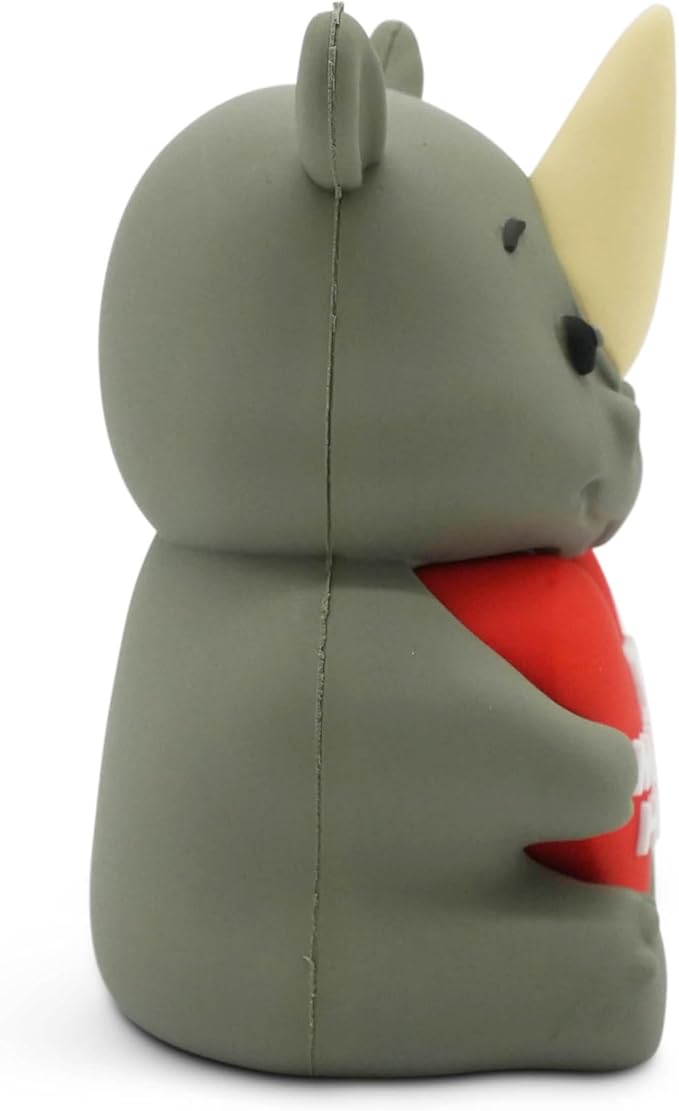 Sweethearts Figurine – Miniature Home Accent, Small Tabletop Ornament for Shelf, Desk, or Living Room Décor – Rhino