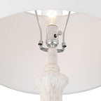 Barnes and Ivy Verona Traditional Shabby Chic 61 1/2" Tall Standing Floor Lamp Skinny Vintage White Living Room Bedroom House Reading Office Home Decor Entryway Dining Indoor Family Bedside