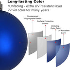 Royal Blue 3.2" Large Christmas Balls - Christmas Tree Decoration Ornaments Shatterproof Hanging Balls for Birthday Halloween Holiday Wedding Decorations Set of 18pcs