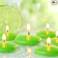 Premium Floating Candles 3 Inch,36 Pack Scented Floating Candles with Candied Citrus Fragrance, 8 Hours Long Burning Green Wax Candles for Pool Parties, Outdoor Dinners, Wedding Decor, Holiday Events