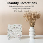 Iron Plate Stands for Display, Foldable Book Holder & Easel Stand for Sign, Versatile Poster Stand and Small Plate Stand for Home Decor, Art, Photo Frame, Card, Crystal Display (Silver, 4 inch (4Pcs))