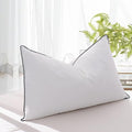 Feather Down Pillows Standard Size for Sleeping, 1 Pack White Hotel Fluffy Bed Pillow with Airyfil™ Fillings, Medium Firm for Side Sleepers, 20×26 in.