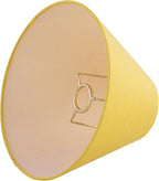 Aspen Creative 56045, Hardback Empire Transitional UNO Shade in Golden Yellow Washi Paper, 4" Top x 10" Bottom x 7" Slant, Slip UNO 36mm Table Lamp