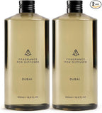 AromaPlan Hotel Scents Dubai 16 Fl Oz 2 Pack (946ml), Home Luxury Aroma & Hotel Fragrance Diffuser Oil- Hotel Diffuser Oil for Aromatherapy- USA Made, Bigger Bottle, Bolder Aroma & Longer Lasting
