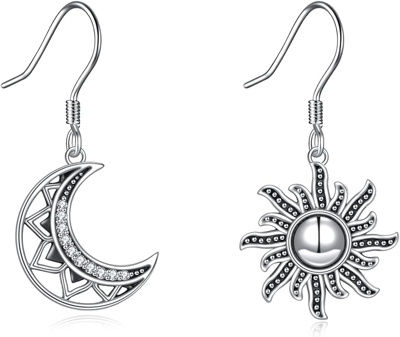 URONE 925 Sterling Silver Earrings Hook Dangle Earrings Jewelry Gifts for Women