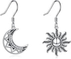 URONE 925 Sterling Silver Earrings Hook Dangle Earrings Jewelry Gifts for Women