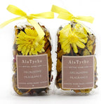 Spring Potpourri Bags,Lemon Scented Potpourri Bowl Filler,Yellow Decorative Dried Flowers, Home Fragrance Sachet of Petal, Bathroom Vase Decor -Mini