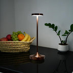 Cordless Table Lamp Rechargeable - 6000mAh LED Battery Operated Table Light - Portable Touch Dimmable Outdoor Waterproof Table Lamps for Patio Bar Restaurant Dining (2 Brown)