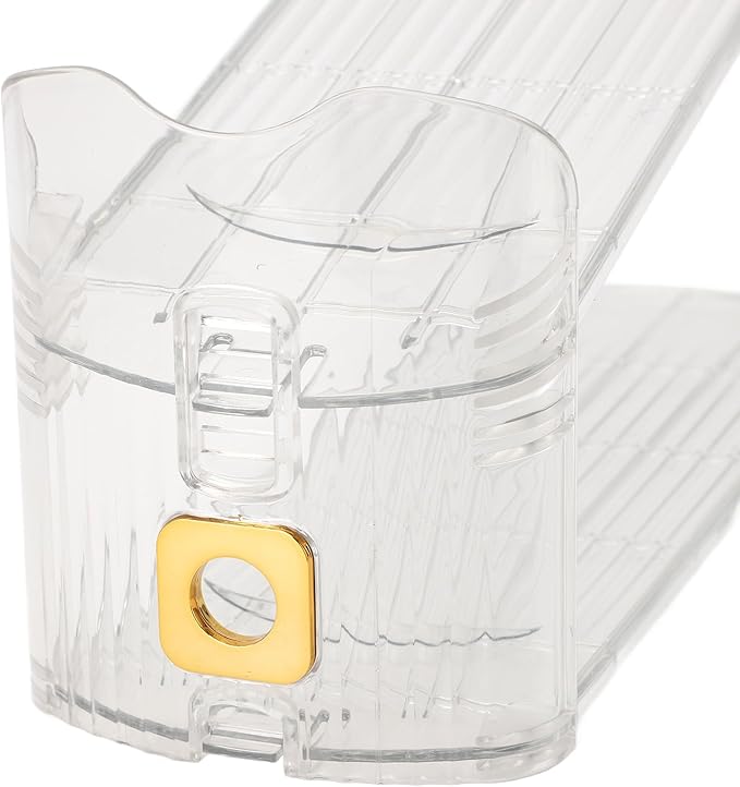 Tissting Shoe Organizer 20x10x6.5cm Clear Plastic Adjustable Double Layer Rack - Space Saving Stackable Holder for High Low Heels Sneakers Sandals Closet Cabinet Men Women