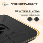 wikiwiki 230 Lbs Cantilever Offset Patio Umbrella Base, 4 PCS Weighted Umbrella Base for Outdoor Patio with Fill Spouts for Water or Sand, Square Compact Stand Plate Set, Black