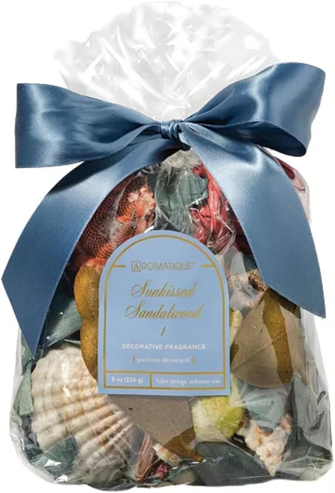 Aromatique, Scented Decorative Potpourri Bag of Fragrant Bowl Filler for Home and Office, Perfect for Bridal Showers, Holidays, Decorative Bowls, Fragrance (Sunkissed Sandalwood, 7 oz)