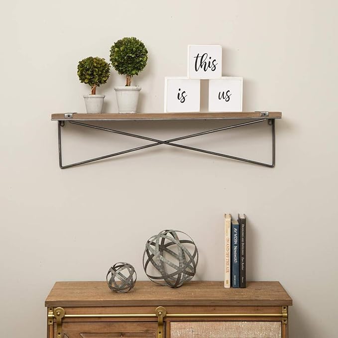 This is Us Sign & Our Life Story Home Letter Blocks - Farmhouse Table Rustic Home Decor, TV Stand Dining Room Modern Decorations for Shelf Mantle