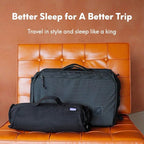 Cushion Lab Travel Deep Sleep Pillow – Compact Memory Foam Neck Pillow for Sleeping, Portable Pillow for Hotels, Camping, Side & Back Sleepers, On-The-Go – Black
