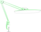 Neatfi XL Nail Desk Lamp with Clamp, 2200 Lumens, 20-Inch Wide Head, Dimmable 4 Levels, 6500K, LED Task Light for Manicure Table, Crafts, Workbench, Office (Non-CCT, Midnight Green)