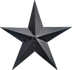 JoyEvy 48" Large Barn Star-Black Barn Star Outdoor Decoration-Metal Stars for Outside Texas Stars Art Rustic Vintage Western Country Home Farmhouse Primitive House Decor- Primitive Wall Décor