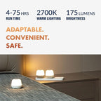 Newhouse Lighting Cocoon, Natural 2700K Dimmable Cordless USB-C Rechargeable Table Lamp 3-Pack NHTL-CN-NTRL, Cordless Desk Lamp for Living Room, Bedroom, Coffee Table, and Other Cozy Home Decor