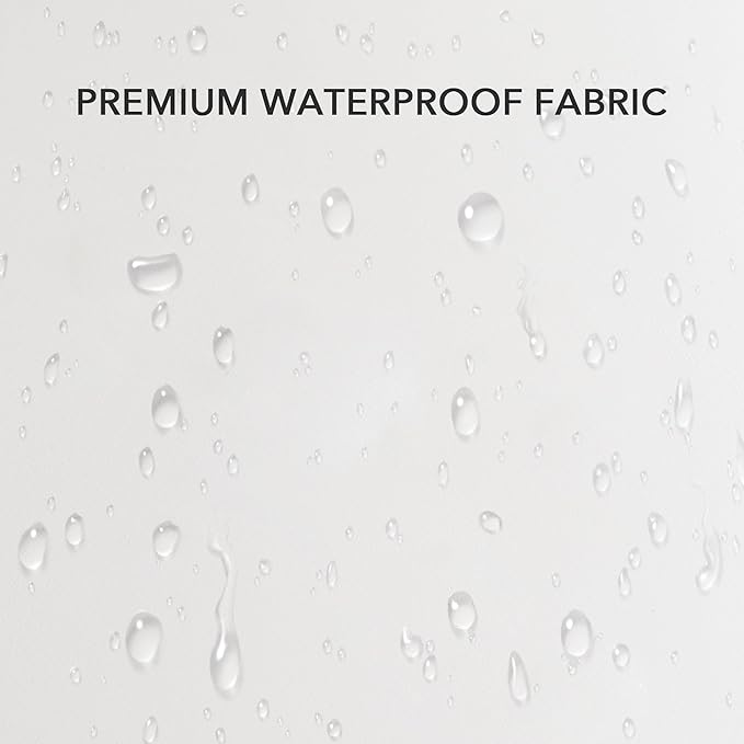 Oubonun 18 x 18 Outdoor Pillow Inserts (Pack of 2) - Square Waterproof Throw Pillow - Decorative Throw Pillows Insert for Couch Sofa Bed Patio Furniture - White Pillow