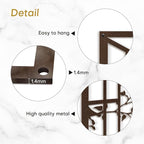 SIGNLEADER Metal Wall Art Decor Bird Silhouette on Branch Modern Abstract Wall Sculpture Hangings Home Decoration for Living Room, Bedroom, Bathroom, Kitchen, Outdoor - 24" Bronze