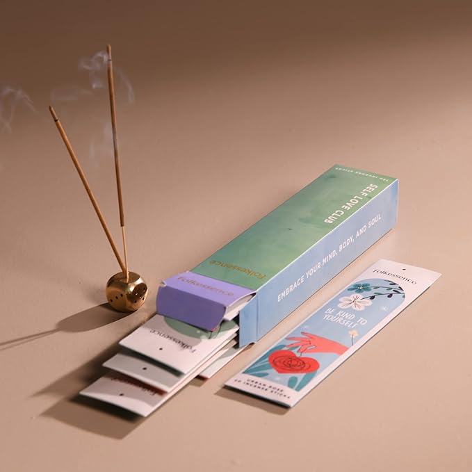 Folkulture Incense Sticks (120 Sticks) | Set of 6 Premium Incense for Aromatherapy, Valentines Day Gifts for Her | No Charcoal, Organic, Non Toxic, 45 Min Burn time Green Tea, Rose Insence-Sticks
