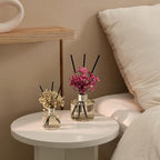 COCODOR Reed Diffuser Set with Preserved Baby's Breath with Sticks/April Breeze / 6.7oz / Scent Fragrance Oil Diffuser for Bedroom Bathroom Home Decor
