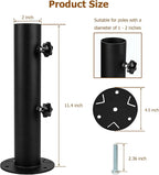 Universal Granite Umbrella Stand Tube Outdoor, Stone Umbrella Tube Base, Table Umbrella Tube Bracket, DIY Metal Tube Umbrella Mount, Marble Flag Pole Stake Holder