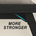 LVB Black Bench, Modern Storage Bench for Bedroom, Wood Metal Entryway Bench for Hallway Dining Living Room, Famrhouse Shoe Rack Indoor Accent Seating Benchs for Foyer Entrance, Black Oak 47 Inch Long