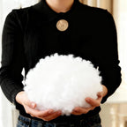 Premium PP Cotton Ottoman Pouf Insert Pouf Stuffing Round Bean Bag Filler & Footstool Stuffing 20x20×14 Inch Round
