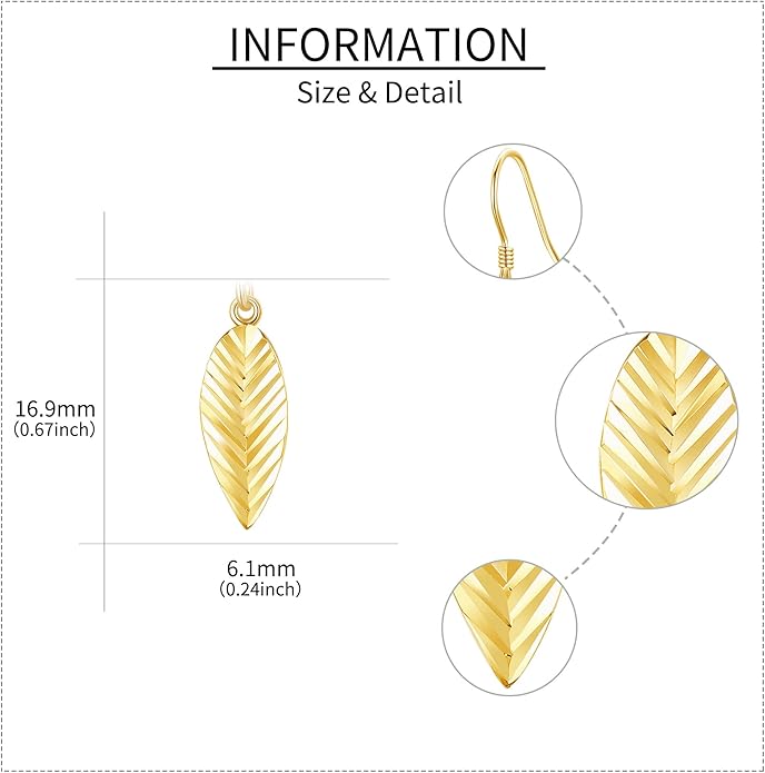 URONE 925 Sterling Silver Earrings Hook Dangle Earrings Jewelry Gifts for Women