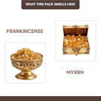 Folkulture Church Incense Sticks with Holder (100 Sticks) | Frankincense & Myrrh Catholic Incense Stick for Prayer|No Charcoal, Non Toxic, 45 Min Burntime Insence-Sticks for Christian Gifts for Women