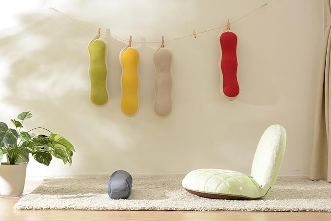 PaletteLife Melon Pan Shape Floorchair, Cookie Crust Bun, Comfy Lazy Sofa Cushion, Floor Pillow Floor Cushion, for Office Dorm Bedroom Décor