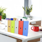 Magazine Holders for Shelves, Magazine Organizer for Desk, Set of 6, Multicolor, Elegant Supplies, Bookends & Vertical Magazine file Holder, Magazines, Reports, File Folders