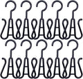 10 Pack Shoe Organizer Rack Double Hooks Plastic Hangers for Slippers and Shoes Space-Saving Hanging for Closet Door