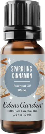 Edens Garden Sparkling Cinnamon Essential Oil Blend- 100% Pure Premium Grade, Undiluted, Natural, Therapeutic, Aromatherapy, The Best for Diffusing, Candle, Laundry, Humidifiers 10 ml (.33 fl oz)