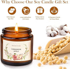 Scented Candle Gift Set for Women, 10 Pack Long Lasting Soy Wax Candles, Aromatherapy Candles for Home, Perfect Gifts for Birthday, Mother’s Day, Thanksgiving & Holidays