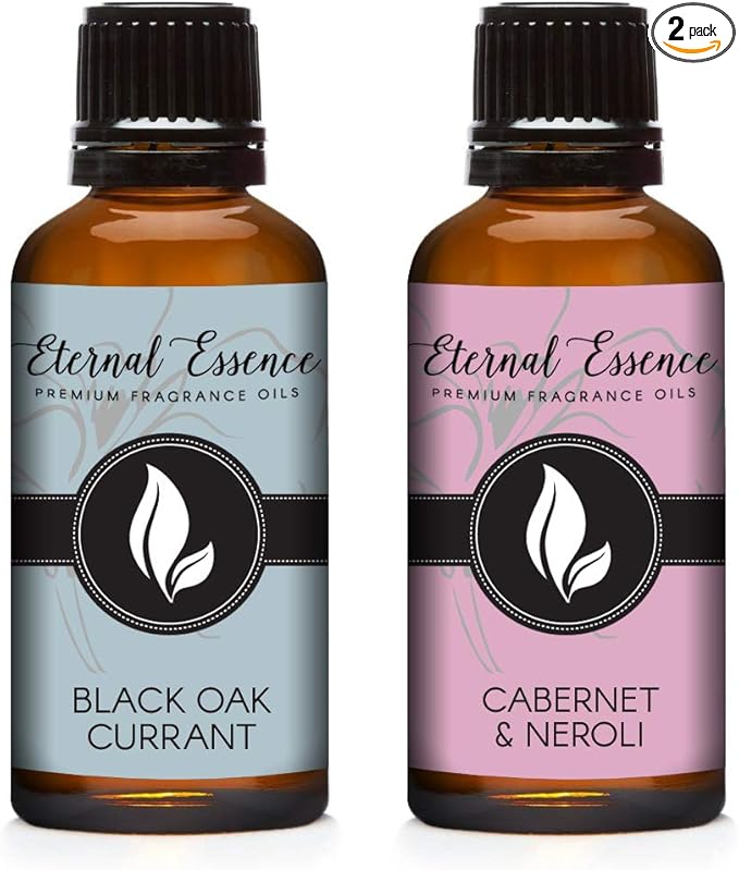 Eternal Essence Oils 2 Pack 30ml Premium Fragrance Oil - Black Oak Currant & Cabernet & Neroli - for Candle, Soap Making, Aromatherapy, Diffusers, Home Care, & Humidifiers