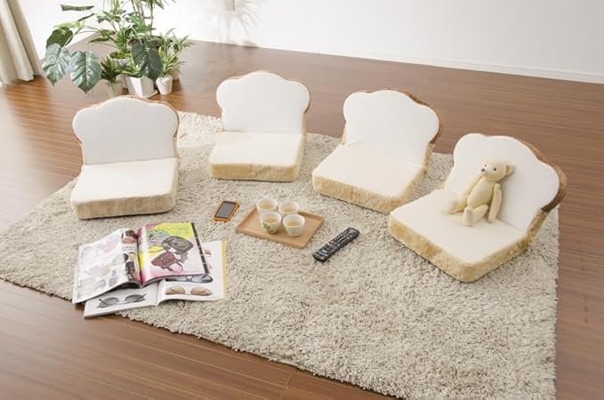 PaletteLife Petite Fresh Bread Shape Floorchair, Comfy Lazy Sofa Cushion, Floor Pillow Floor Cushion, for Office Dorm Bedroom Décor