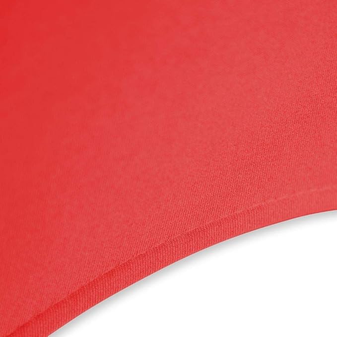 Set of 1/10/50Pcs Hotel Fitted Folding Dining Spandex Stretch Chair Covers - Wedding Reception Banquet Party Restaurant, 17 Colors! (50, Red)
